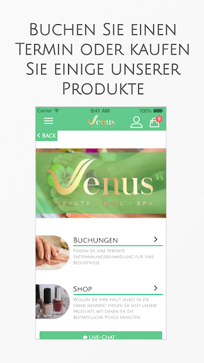 Android application Venus Nails screenshort