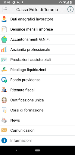 Android application Cassa Edile Teramo screenshort