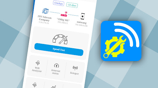 Android application Wi-Fi internet speed analyzer screenshort