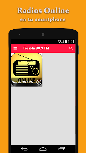 Android application Radio Fiesta 90.9 FM - Radio screenshort