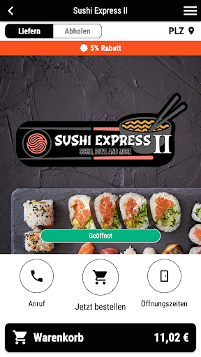 Android application Sushi Express II screenshort