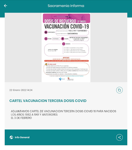 Sacramenia Informa Screen 3