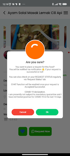 Android application AllFreeFood screenshort