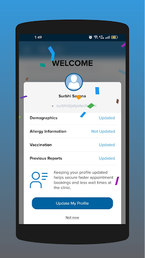 Jatya Patient App Screen 3