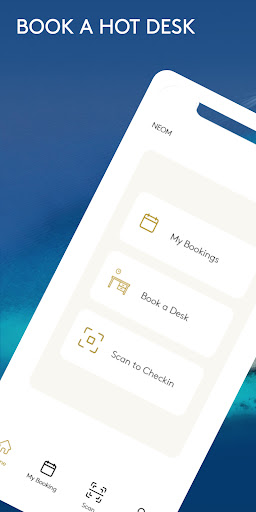 Android application NEOM Hotdesk screenshort