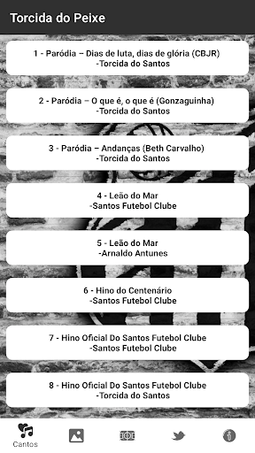 Android application Torcida do Peixe screenshort