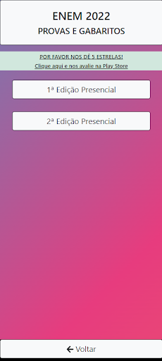 ENEM - Provas e Gabaritos Screen 2