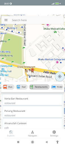 Android application Dhaka Bangladesh Offline Map screenshort