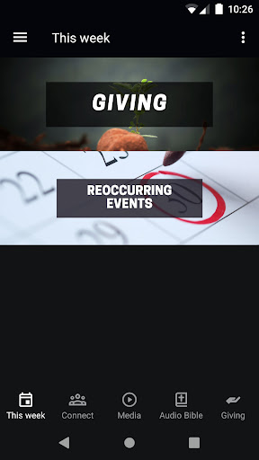 Android application West Park Church screenshort