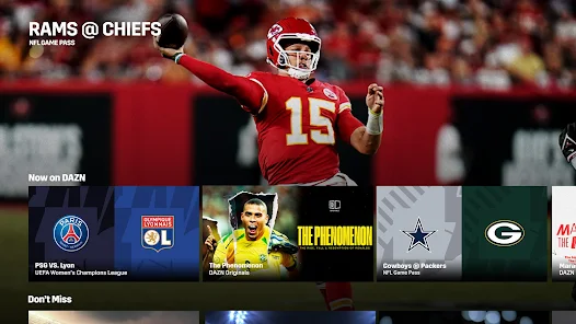 Guía para contratar NFL Gamepass en DAZN 