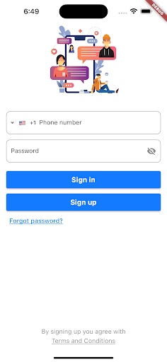 Android application QV Chat screenshort
