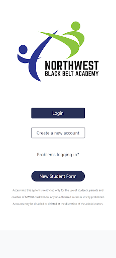 Android application NWBBA Taekwondo School screenshort