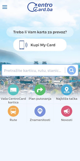 Android application Centrocard screenshort