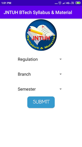 JNTUH BTech Syllabus& Material Screen 2