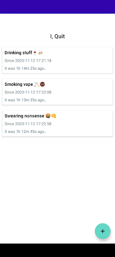 Android application I, Quit screenshort