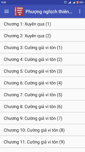 Android application Truyen Phuong nghich thien ha screenshort