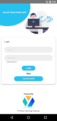Android application SMP SALES TRACKER screenshort