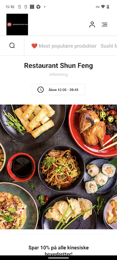Android application Restaurant Shun Feng screenshort