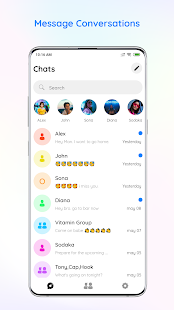 Messenger Color - SMS for pc screenshots 1