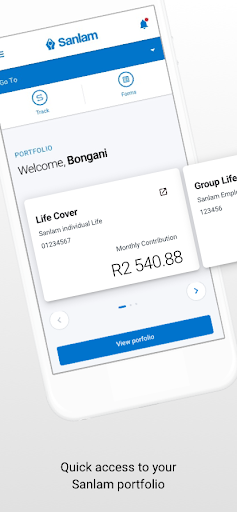 Sanlam Portfolio Screen 2