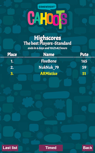 Screenshot of Cahoots