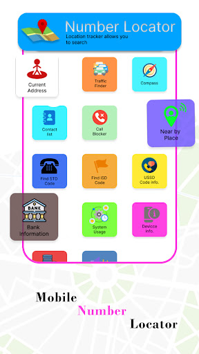 Android application Mobile Number Locator screenshort