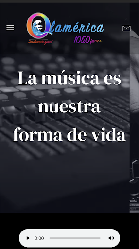 Android application Ola América FM screenshort