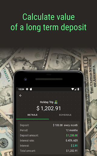Android application Bank Calculator screenshort