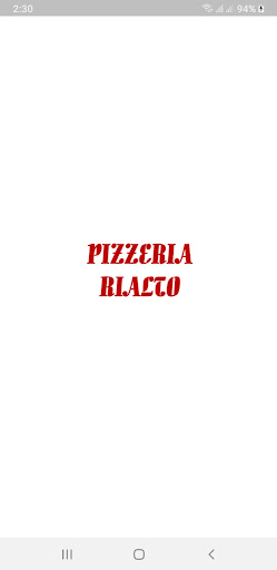 Android application Pizzeria Rialto screenshort