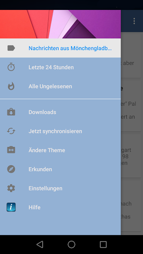 Android application Mönchengladbach screenshort