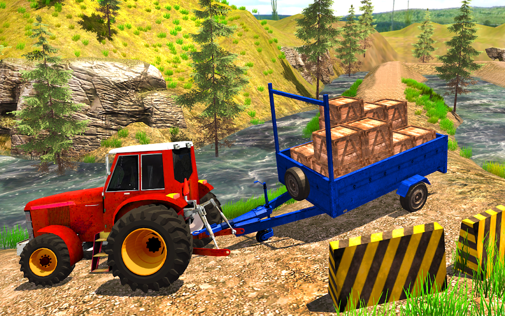 Captura de Pantalla 5 Tractor Trolley Driving Simulator Cargo Tractor 3d android