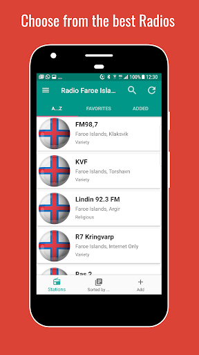 Android application Faroe Islands Radio Stations screenshort