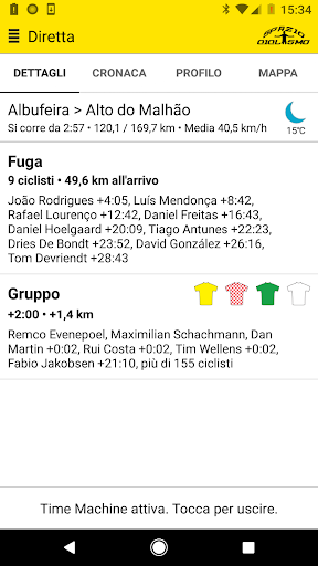 Android application SpazioCiclismo screenshort