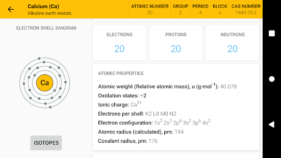 Periodic Table 2021. Chemistry in your pocket 7.7.0 APK screenshots 6