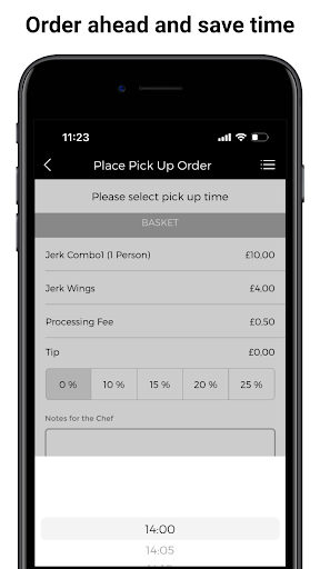The Shak, Morden App Screen 3