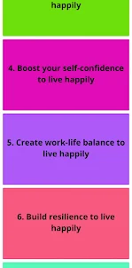 Tips to live a happy life