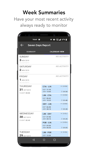 Screenshot of Flight Logbook Lite