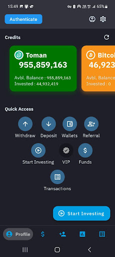 Android application Faam |Smart Investing Platform screenshort