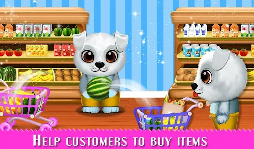 Puppy Supermarket DayCare Game