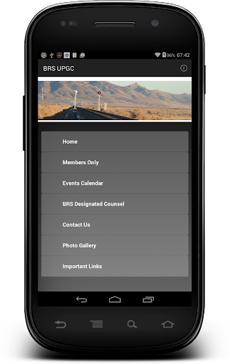 Android application BRS UPGC screenshort
