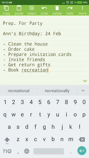 Screenshot of NOTEPAD