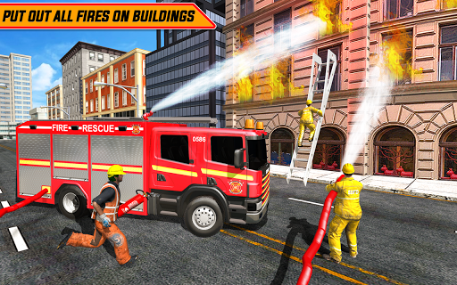 Télécharger American FireFighter Truck : City Emergency Rescue APK MOD (Astuce) 5
