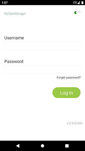 Android application MyCareManager screenshort