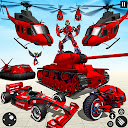 Helikopter-Roboter-Auto-Spiel