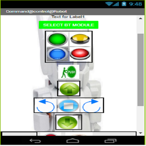 Rapiro robot touch control logo
