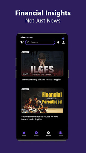 VIDFIN: Video Finance App Screen 3