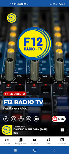 Android application F12 Radio TV screenshort