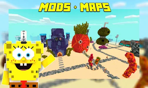 Bikini Bottom Maps and Mod for Minecraft PE