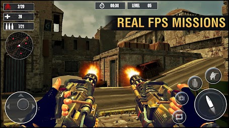 Gun Game Simulator: Machine Gun Shoot War Strike