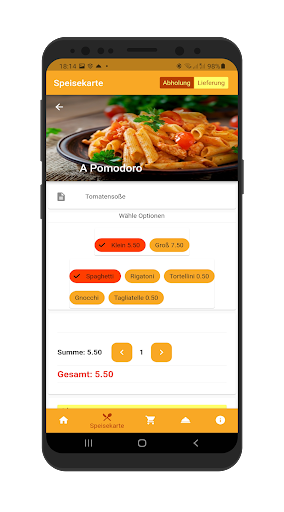 Pizza Service Schwabach Screen 3